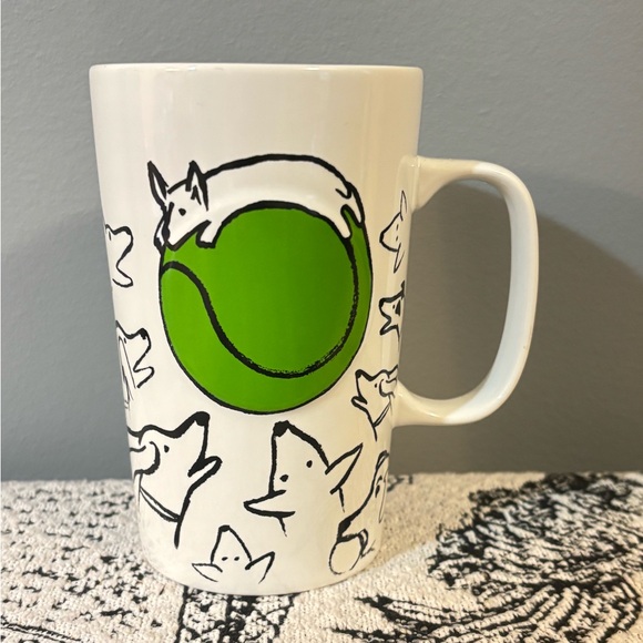 Starbucks Other - Starbucks 2015 Doodle Dogs Sketch Tennis Ball Coffee Mug
